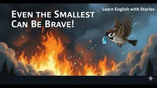 The Brave Sparrow 🐦 |Small Efforts Make Big Change| Learn English with Stories | Motivational Story|