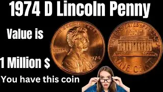 Редкая монета Lincoln Penny 1974 года выпуска стоит больших денег &mdash; Pinnes стоит денег!
