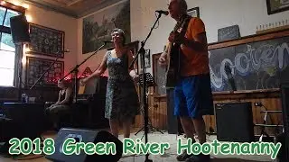 Jenifer Strauss with Dan Hall at the Green River Schoolhouse