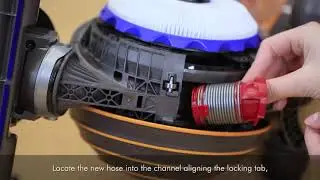How to Replace the Small Internal Hose on a UP22 Dyson Light Ball Vacuum Cleaner