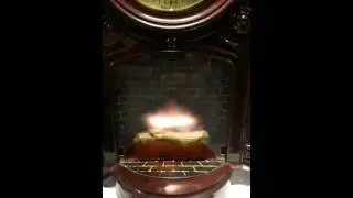 MasterCrafters Animated Fireplace Clock