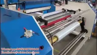 1000mm Full Automatic PVC/PE Cling Film Rewinding Machine #testing #wintech #trailrunning
