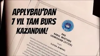 APPLYBAU’DAN TAM BURS ALDIM❗️ | SINAVA GİRMEDEN ÜNİVERSİTE KAZANMAK | YKS, GASTRONOMİ, #başkabiryol