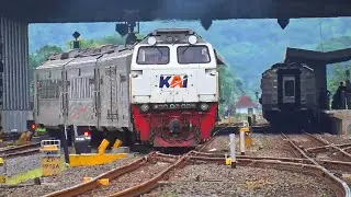 HUNTING MOMEN KESIBUKAN KERETA API KELUAR MASUK STASIUN GOMBONG DARI SISI BARAT DAN TIMUR ‼️