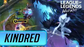 WILD RIFT KINDRED FULL GAMEPLAY NEW CHAMPION (CHINESE PBE)
