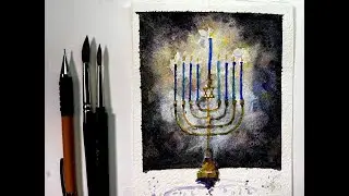 How to Paint a Hanukkah Holiday Menorah - with Chris Petri