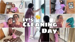A Day in my Life 🥵  Mom & Daughter on Cleaning Mission 😂🧹PurPleVlogs #dayinmylife #cleaning #vlog 