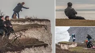 Tourists dangle over unstable cliff edges to take selfies  - News 247