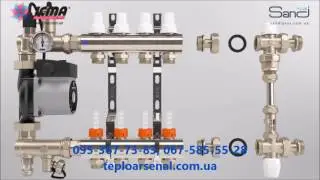 Монтаж коллектора тёплого пола Icma Теплоарсенал