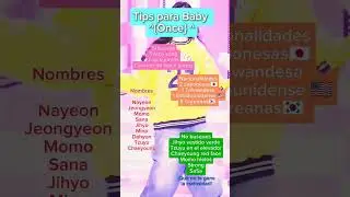 tips para baby once!! #twice #babyonce #once