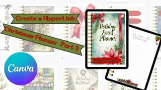 CREATE A HYPERLINKED CHRISTMAS DIGITAL PLANNER IN CANVA Part 3