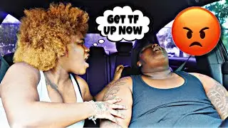 FALLING ASLEEP WHILE DRIVING ON GF TO GET HER REACTION