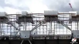 Innovative Scaffolding Solution at The London Olympic Stadium by PHD Scaffolding and Access Experts.