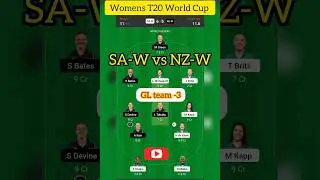 SA-w vs NZ-w dream 11 prediction team, south africa vs Newzealand T20 World Cup prediction #shorts