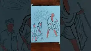 Watan walo watan na bench dena #gandhijayanti #gandhidrawing #2ndoctober #deshbhaktisong #patriotic