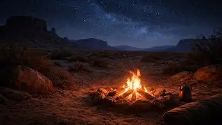 You Are Sitting by a Campfire Under the Stars (Western Relax Music)