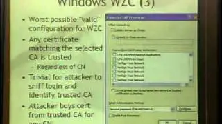 Shmoocon 2008 - PEAP Pwned Extensible Authentication Protocol - Josh Wright and Brad Antoniewicz.mp4