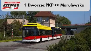 Solaris Urbino 12 III gen. Electric #701 1 Dworzec PKP ➡ Marulewska Pętla, MPK Inowrocław.