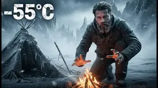 Blizzard Survival -55&deg;C: Trapped in Ice Valley | Extreme Winter Survival & Primitive Life