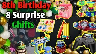 8th Birthday 8 Surprise Gifts🎁🎂🎉|| Solve Riddle And win mystery gifts || Birthday surprise ||mrbeast