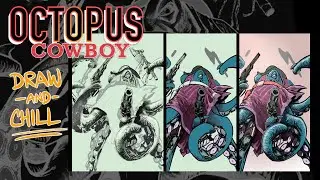Drawing Comic Book Cover: Octopus Cowboy #1
