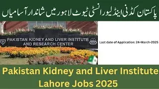 PKLI Jobs 2025|Punjab Kidney and Liver Institute Jobs 2025|New Government Jobs|#pkli #allpakjobs