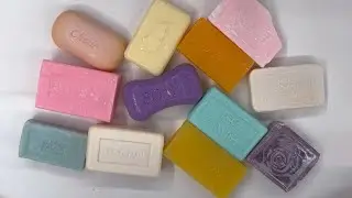 ASMR cutting dry soap/oddly carving soap/satisfying relaxing crunchy sounds/Crushing soap ASMR #4519