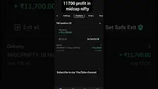 11700 profit in midcap nifty #midcap #nifty #banknifty #optionstrading #intradaytrading