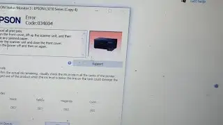 Epson printer red light blinking | scanner not working | Epson printer l3210 error code 034004