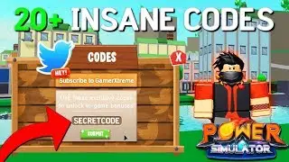 20+ NEW CODES FOR ROBLOX POWER SIMULATOR
