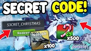 Creatures Of Sonaria: ВСЕ РАБОЧИЕ ЗИМНИЕ КОДЫ 2025! Roblox