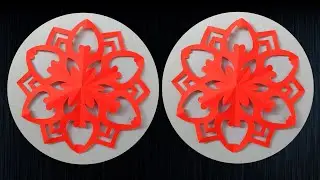 How to make paper flowers easy / paper flower cutting idea / flower making with paper