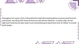 Chris D Rosenthal - A Corporate Finance Architect - Novelty, Ohio