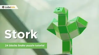 24 Blocks Snake Puzzle Tutorial I Stork I Cubelelo