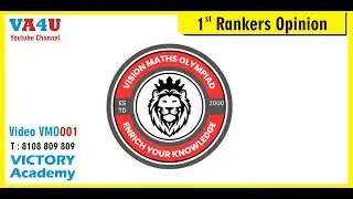 VMO : 1st Rankers Opinion (Aradhya Kumare)