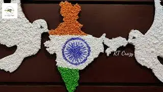 Independence Day Craft Idea |Flying Dove with map |Tricolor craft |Republic day|Thermocol Craft