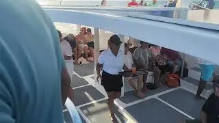 Large Private Boat Charter in Aruba | Dolphin 2 Sheltered Cockpit