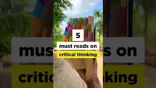 5 Books That You Must read on Critical Thinking - 📚🤓 #shorts