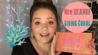 *NEW Living Coral by UCANBE/ Eye Look/ Swatches/ Review-Demo/ Coral Eye Tutorial/ Courtney KH