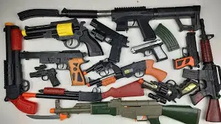 Airsoft Guns ! Gun & Scorpion submachine gun - Box of Toys! M416 Shell Ejecting Rifle MAHIN TOYS