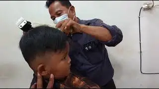 AKHIRNYA ADEK MAU POTONG RAMBUTNYA JUGA.... MESKI PERLU PERJUANGAN