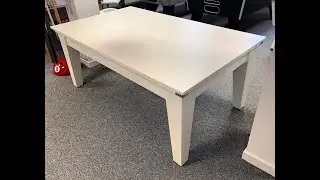 6ft Classic Pool Dining table in White - Clearance Sale