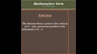 #Abscissa #education #mathematics #school