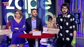 Anna Simon se enfrenta a Quique Peinado en 'El juego de los 5 segundos' de Zapeando