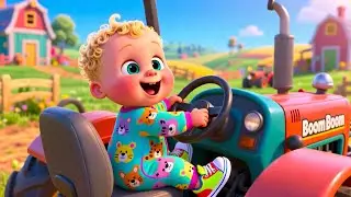 Baby&rsquo;s Boom Boom Tractor Day 🚜🎶 Fun Farm & Counting Song for Kids Toddlers Preschool