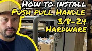 How To Install Commercial Door Push Pull Handle Set | Heavy Duty 3/8-24 Hardware Type