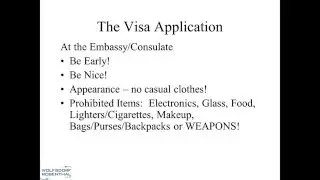 Inside the Visa Interview:  The U.S.  Consular Visa Process 3/4/2016