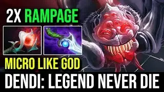 Dendi [Broodmother] Legend Never Die Double RAMPAGE Counter All Enemy Craziest Micro Dota 2 FullGame