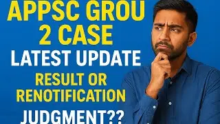 Appsc group 2 case present update...RESULTS OR RENOTIFICATIO#group1mains #appsc #group2 