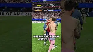 Lionel Messi And Achraf Hakimi Swap Shirts After PSG-Inter Miami